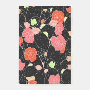 Pink Cactus Blume Sketch Post-it Klebezettel