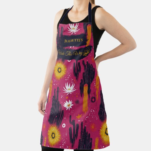 Pink Cactus Blume Zen Kitchen Serenity Schürze (InSitu)