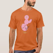 Pink Cactus Cartoon Liebe Pflanze T - Shirt (Vorderseite)