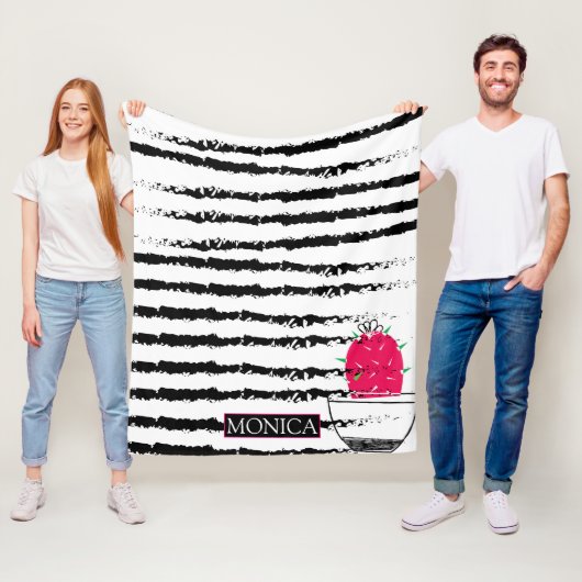 Pink Cactus pattern Fleecedecke (Beispiel)