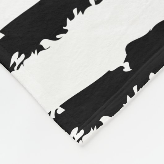 Pink Cactus pattern Fleecedecke (Ecke)