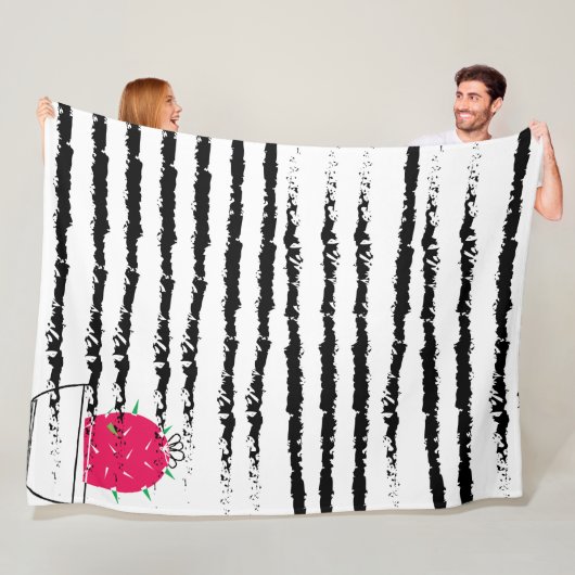 Pink Cactus pattern Fleecedecke (Beispiel)