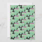 Pink Cactus Pattern Greenery Party (Rückseite)