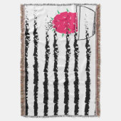 Pink Cactus striped pattern Decke (Vorderseite Vertikal)