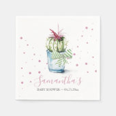 Pink Cactus Theme Kinderdusche Serviette (Vorderseite)