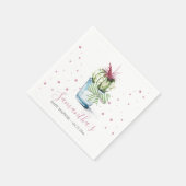 Pink Cactus Theme Kinderdusche Serviette (Ecke)