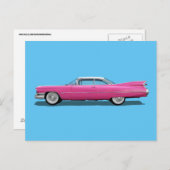 PINK CADDDY Postkarten (Vorne/Hinten)