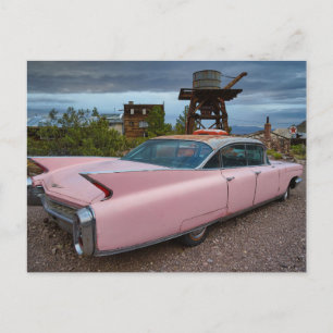 PINK CADDY CAR Postkarten