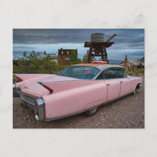 PINK CADDY CAR Postkarten (Vorderseite)