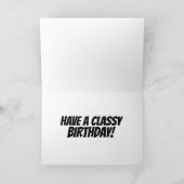 PINK CADDY CLASSIC CAR BIRTHDAY CARD KARTE (Innenseite)