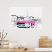 Pink Caddy Poster (Küche)
