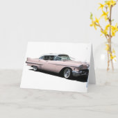 Pink Cadillac Karte (Gelbe Blume)
