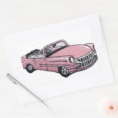 Pink Cadillac Rechteckiger Aufkleber (Umschlag)