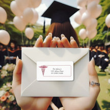 Pink caduceus Stethoscope Nurse Abschluss