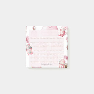 Pink Café Chic - Glam Notizen für Kaffeeliebhaber