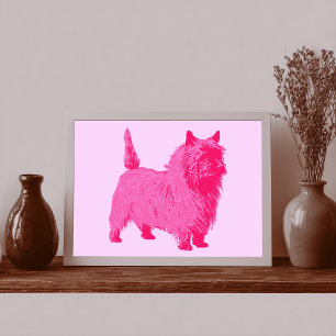 Pink-Cairn-Terrier-Plakat Poster