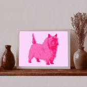 Pink Cairn Terrier Poster