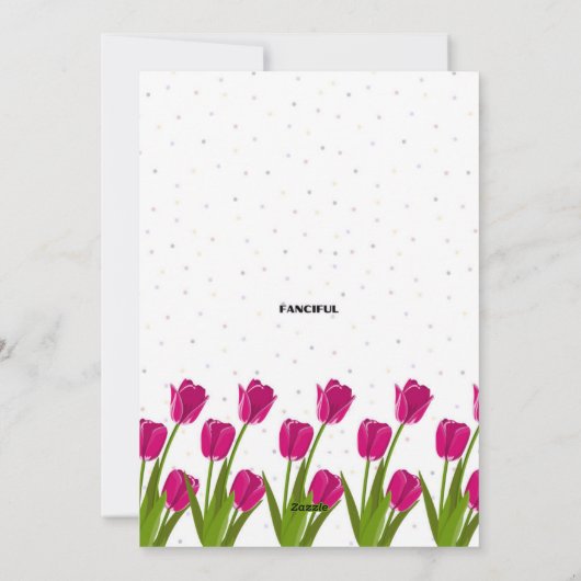 Pink Cake Geburtstagskarte Feiertagskarte (Rückseite)