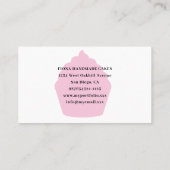 Pink Cake Konditorei Koch Bäckerei Visitenkarte (Rückseite)