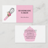 Pink Cake Konditorei Koch Bäckerei Visitenkarte (Vorne/Hinten)