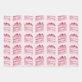 Pink Cake Lemons Lanterns Bridal Shower Geschenkpapier Set