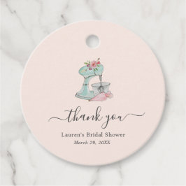 Pink Cake Mixer Brautparty Vielen Dank für Ihre Ge Geschenkanhänger