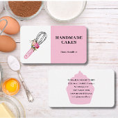 Pink Cake Pastry Chef Bakery Visitenkarte
