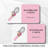 Pink Cake Pastry Chef Bakery Visitenkarte