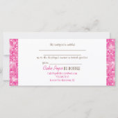 Pink Cake Pops: Geschenkgutschein (Rückseite)