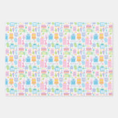 Pink Cake präsentiert Balloons 35. Geburtstag Geschenkpapier Set (Vorderseite)