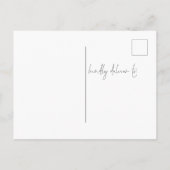 Pink Cake Script Overlay 50. Geburtstag Einladung Postkarte (Rückseite)