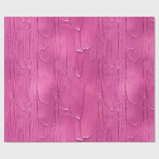 Pink Cake Zuckerguss Chic Geburtstag Geschenkpapier (Flach)