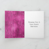 Pink Cake Zuckerguss Geburtstag Karte (Innenseite)