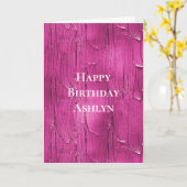 Pink Cake Zuckerguss Geburtstag Karte (Gelbe Blume)