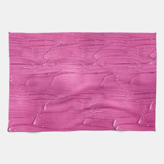 Pink Cake Zuckerguss Geschirrtuch (Horizontal)