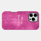 Pink Cake Zuckerguss iPhone Hülle (Rückseite (Horizontal))