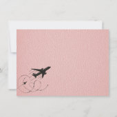 Pink California Passport Dankeskarte (Rückseite)