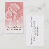 Pink Calla Lilien Business Card Visitenkarte (Vorne/Hinten)