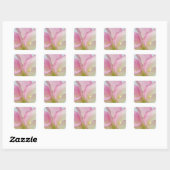 Pink Calla Lilies Quadratischer Aufkleber (Blatt)