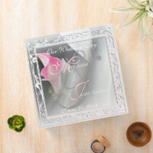 Pink Calla Lily Blüh Wedding 2in Binder