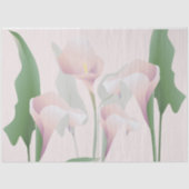 Pink Calla Lily Floral Decoupage Seidenpapier (Vorderseite)