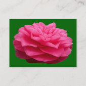 Pink Camelia 3 - Gras grün Visitenkarte (Rückseite)