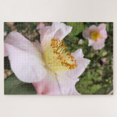Pink Camelia Blume Floral Jigsaw Puzzle Geschenkid (Horizontal)