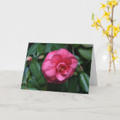 "Pink Camellia # 1" Karte (Gelbe Blume)