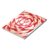 Pink Camellia abstraktes Originalgemälde Notizblock (Rotiert)
