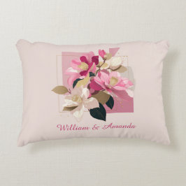 Pink Camellia Bloom Akzent Pillow Dekokissen