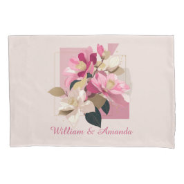 Pink Camellia Bloom Pillowcase Kissenbezug