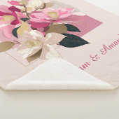 Pink Camellia Bloom Sherpadecke (3/4)