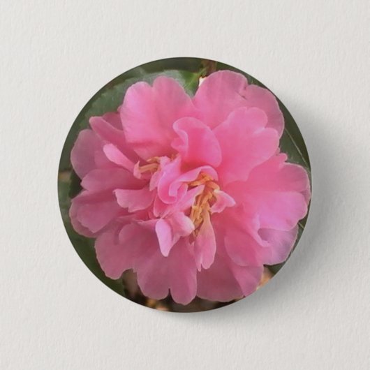 Pink Camellia Button (Vorderseite)