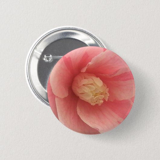 Pink Camellia Button (Vorne & Hinten)